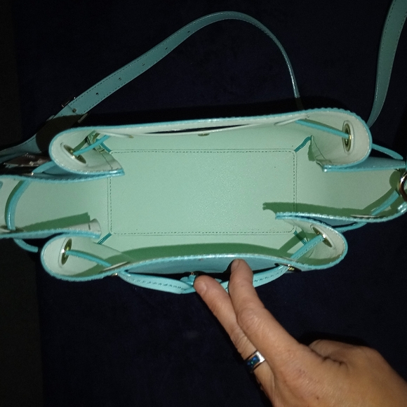 NWT Kate Spade Cape Drive Harriet Bucket tote bag aqua - Picture 6 of 15